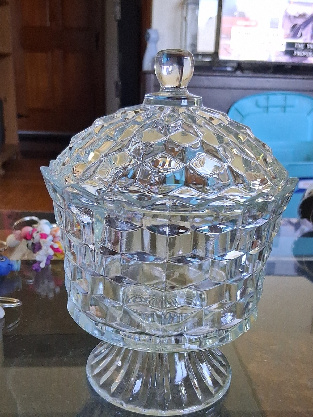 HOMCO AMERICAN CUBIST COMPOTE